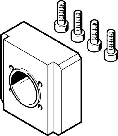 FESTO EAMF-A-L27-57A (560690) Motorflansch