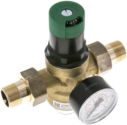 Druckminderer für Trinkwasser R 3/4", 1,5 - 6 bar, DVGW