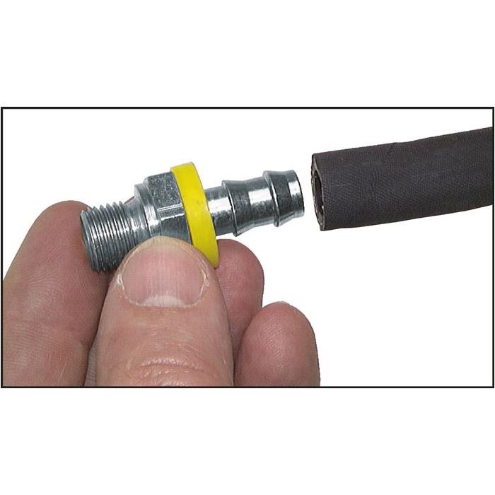 90°-Steckanschluss 8 L Überwurfmutter, 6,4mm GSP-Schl