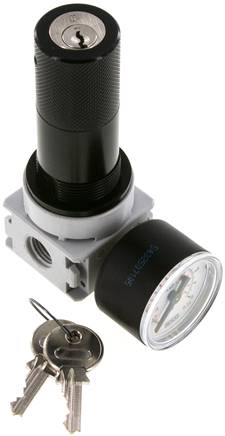 MULTIFIX Druckregler für Wasser, G 1/4", 0,2 - 6bar, BG 0, abschließbar