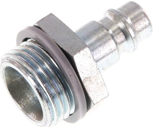 Kupplungsstecker (NW7,2) G 1/2"(AG), Stahl gehärtet & verzinkt