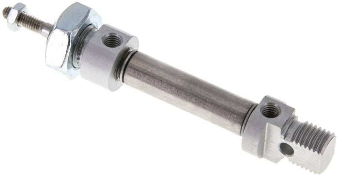 ISO 6432-Zylinder, doppeltwirkend, Kolben 8mm,Hub 10mm