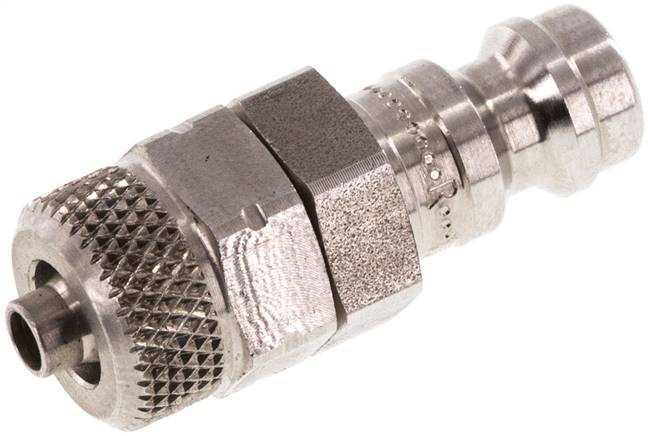 Kupplungsstecker (NW5) 6x4mm Schlauch, 1.4404