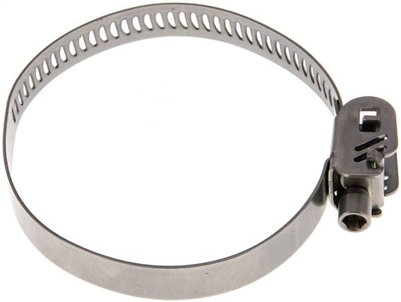 12mm Sicherheitsschlauchschelle 50 - 80mm, Edelstahl