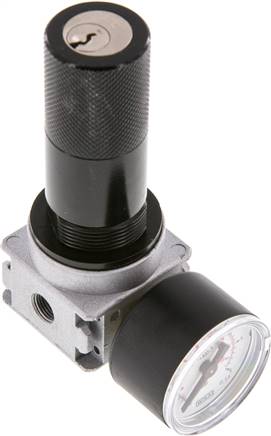 MULTIFIX Druckregler, G 1/8", 0,1 - 3bar, Baureihe 0, 1450 l/min, abschließbar