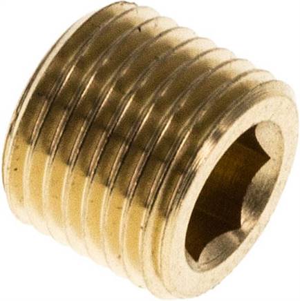 Verschlussstopfen Innenskt. G 1/8", Messing Typ VS 18 MS OB