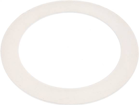 Flanschdichtung DN 125, 141 x 192 x 3mm, Silikon