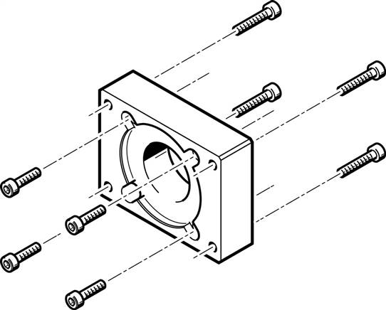 FESTO EAMF-A-38B-42A (560691) Motorflansch