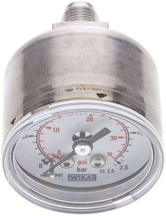 ES-Manometer waagerecht, 40mm, 0 - 2,5 bar, G 1/8"