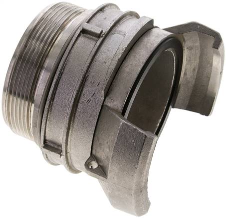 Guillemin-Kupplung G 2-1/2" (AG), Edelstahl, mit Verriegelung