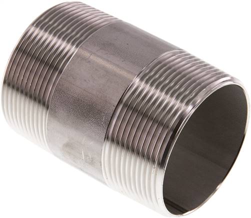 Rohrdoppelnippel R 2"-80mm, 1.4571