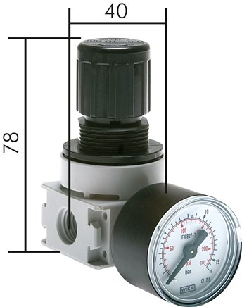 MULTIFIX Druckregler für Wasser, G 1/4", 0,1 - 3bar, BG 0