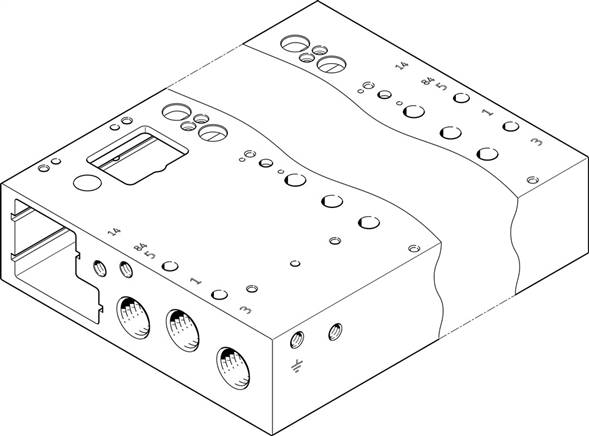 FESTO VABM-L1-14G-G14-20-GR (573498) Anschlussleiste