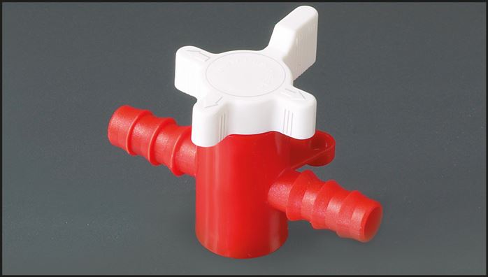 Labor-Schlauchhahn (PE/PP), 6 (1/4") mm