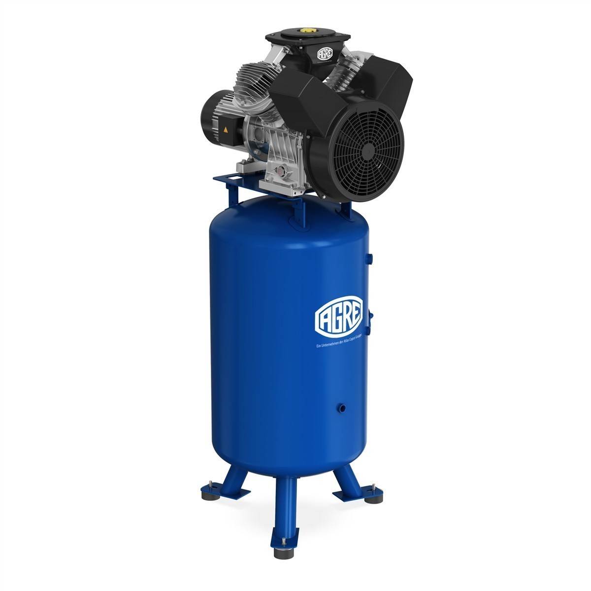 Abverkauf! AGRE Industrie-Kolbenkompressor Typ ALG MEK-4 10 270V D auf Behälter, 4116000890