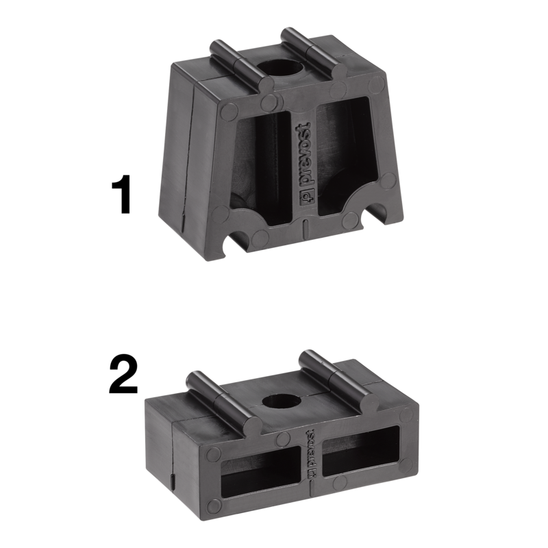 PREVOST-DISTANZSTÜCKE FÜR HALTEKLEMMEN Länge 35 mm