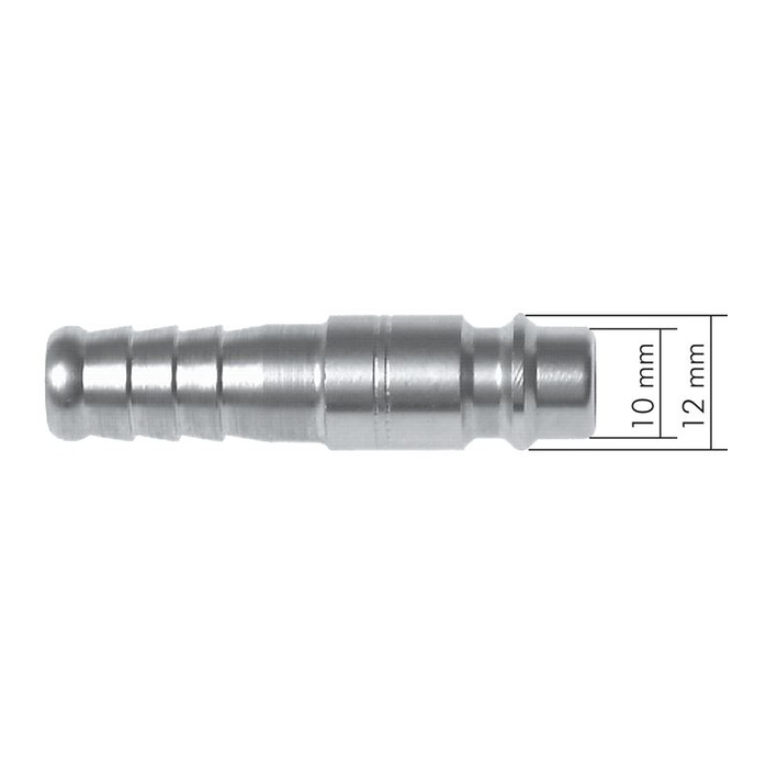 Tappo di accoppiamento (NW7.2) G 1/2"(AG), acciaio temprato e zincato
