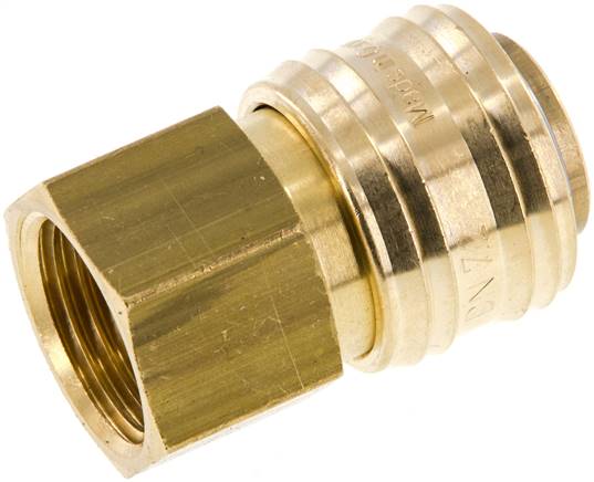 Schnellkupplung (NW7,2) G 1/2"(IG), Messing, mit FKM-Dichtungen