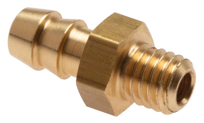 Gerader Steckanschluss M 3-2mm innen, Messing