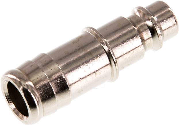 Kupplungsstecker (NW7,2) 13 (1/2")mm Schlauch, Messing vernickelt