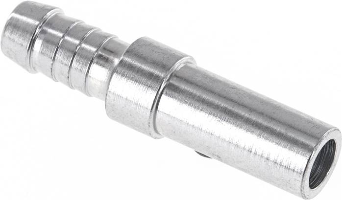 Schlauchnippel Rohr 12, Schl. 9 - 10mm, Stahl verzinkt