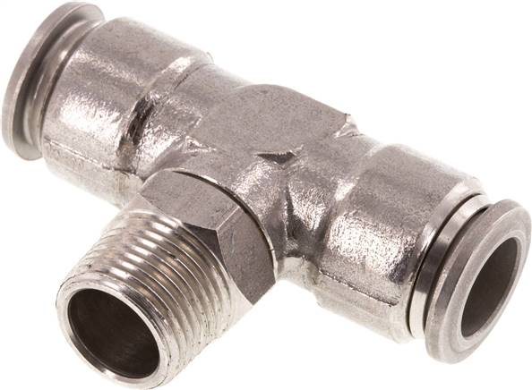 T-Steckanschluss R 3/8"-12mm, IQS-Edelstahl