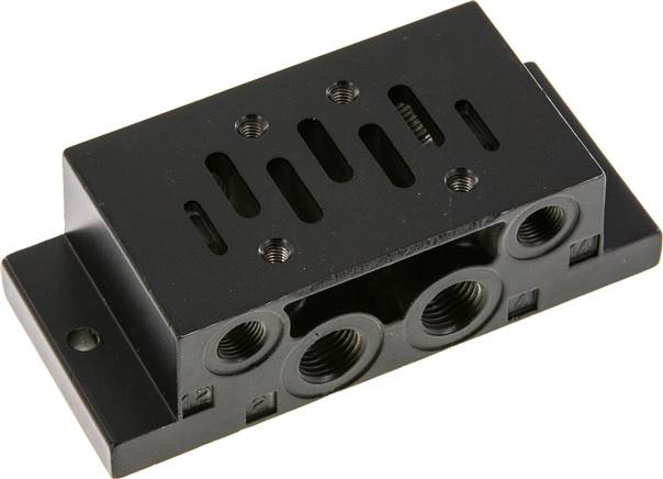 ISO 1 Einzelanschlussplatte, Anschluss seitlich