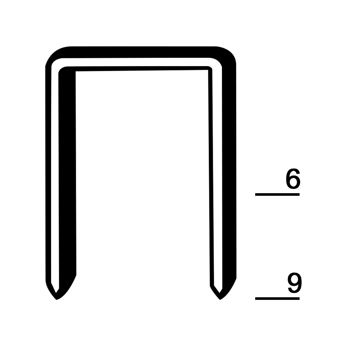 Prebena Heftklammern PF06CNK verzinkt - neue VPE 8.000 Stück