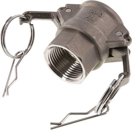 Kamlock-Kupplung (D) Rp 1"(IG), Edelstahl (1.4408)