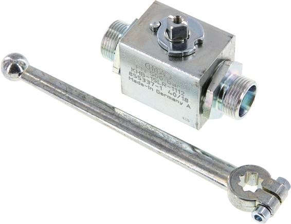 Hochdruck-Kugelhahn, Stahl, 15 L (M22x1,5), 0 bis 315bar