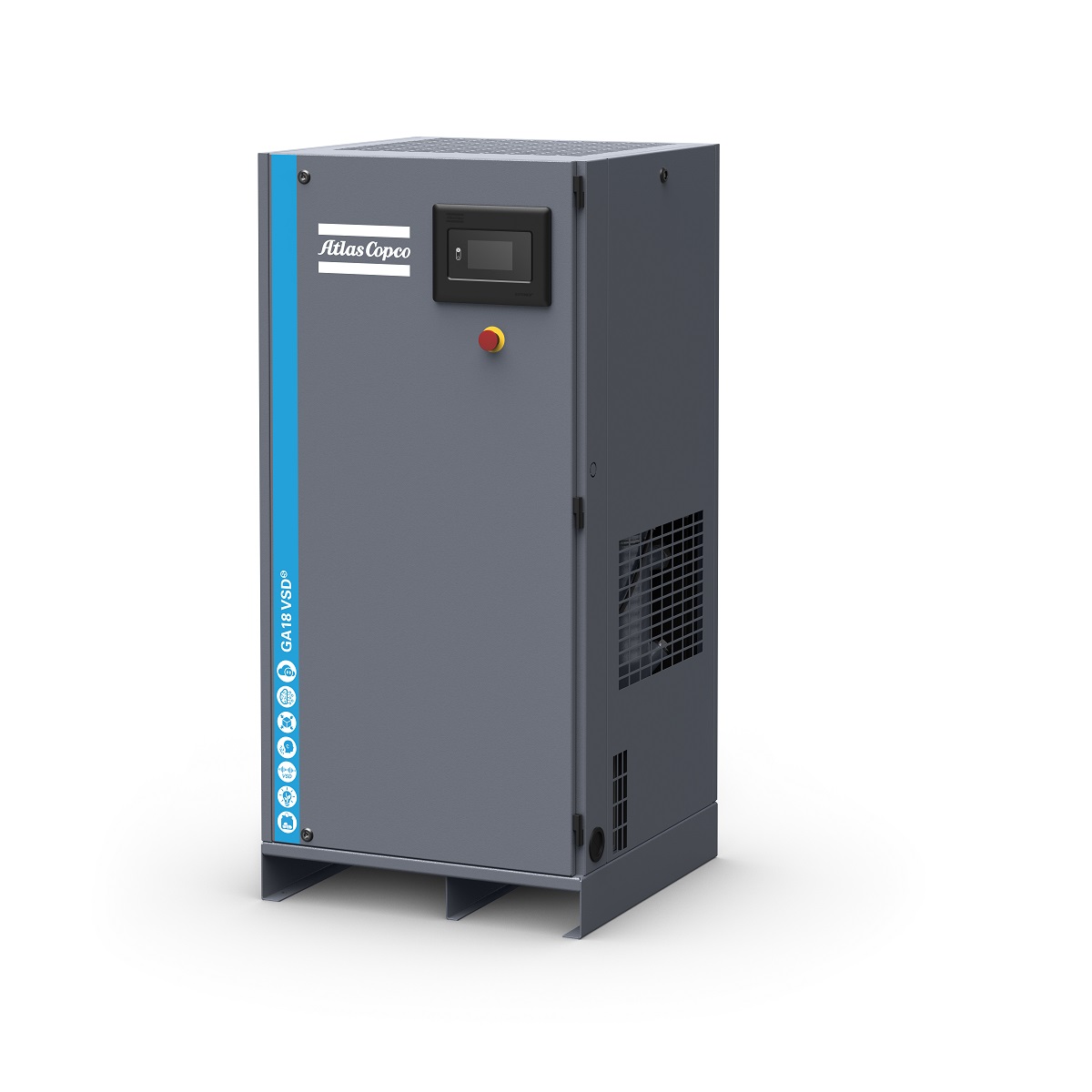 Compressore a vite Atlas Copco GA 15 VSD P a velocità controllata Serbatoio olio MEAC AD2000