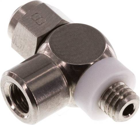 Drosselrückschlagventil M 5, abluftregelnd (B), Edelstahl