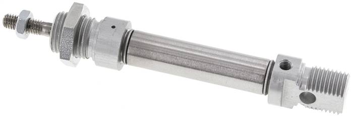 ISO 6432-Zylinder, einfachwirkend, Kolben 12mm, Hub 25mm