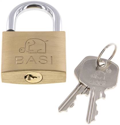 Vorhangschloss Größe 40 mit 2 Schlüsseln gleichschließend mit Schließung B, VHS 40-GSB