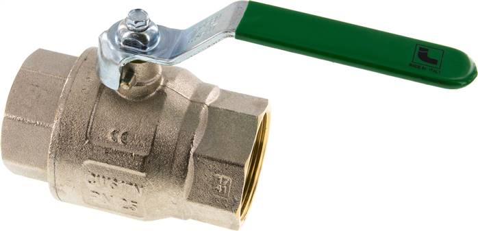 Messing-Kugelhahn, Rp 2", -0,9 bis 25bar, für Trinkwasser