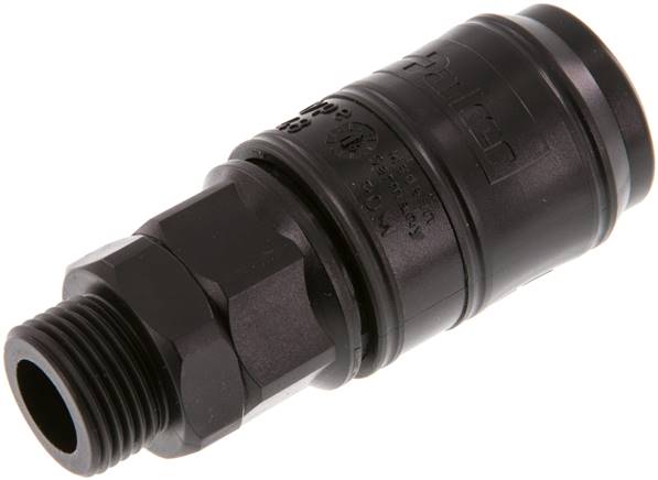 Schnellkupplung (NW7,2) G 3/8", POM (AG)