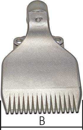 Mehrkanal-Fächerdüse, 42mm, G 1/4", 1.4404 (Sonderdüse)