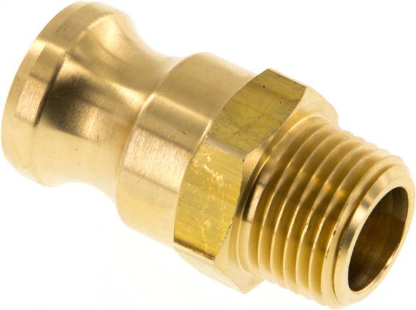 Kamlock-Stecker (F) R 1/2"(AG), Messing