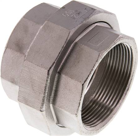 Verschraubung flach dichtend Rp 2" (IG),1.4408