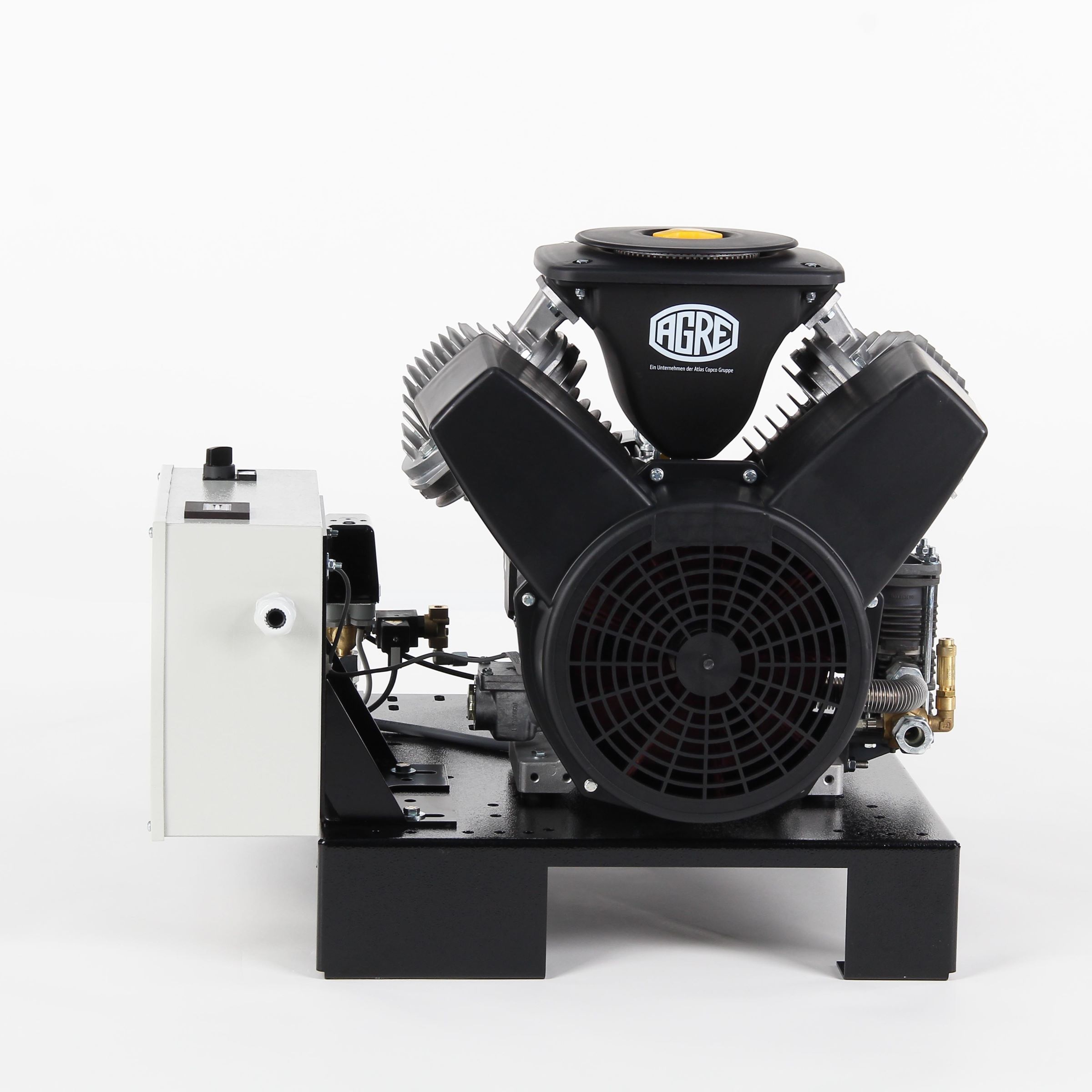 AGRE Industrie-Kolbenkompressor Typ PLG MEK-O-7.5 10 YD D auf Grundrahmen, 4116002293