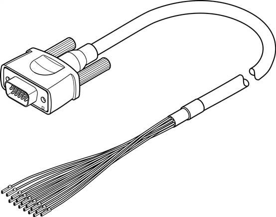 FESTO NEBC-S1H15-E-2.5-N-LE15 (2052917) Steuerleitung