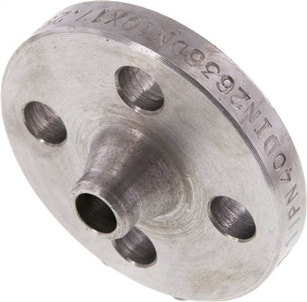 Vorschweißflansch DN10-PN40 (DIN/EN), DIN 2635 & EN 1092-1 (Typ 11), 17,2mm
