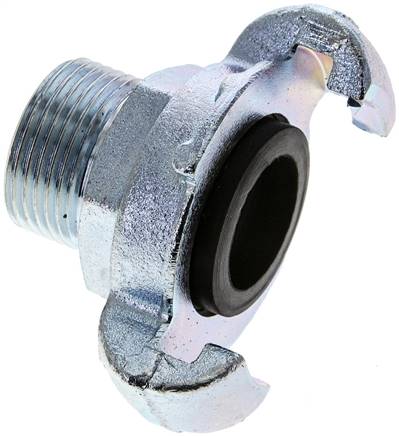 Kompressorkupplung G 3/4"(AG), Stahl verzinkt, Dichtung NBR