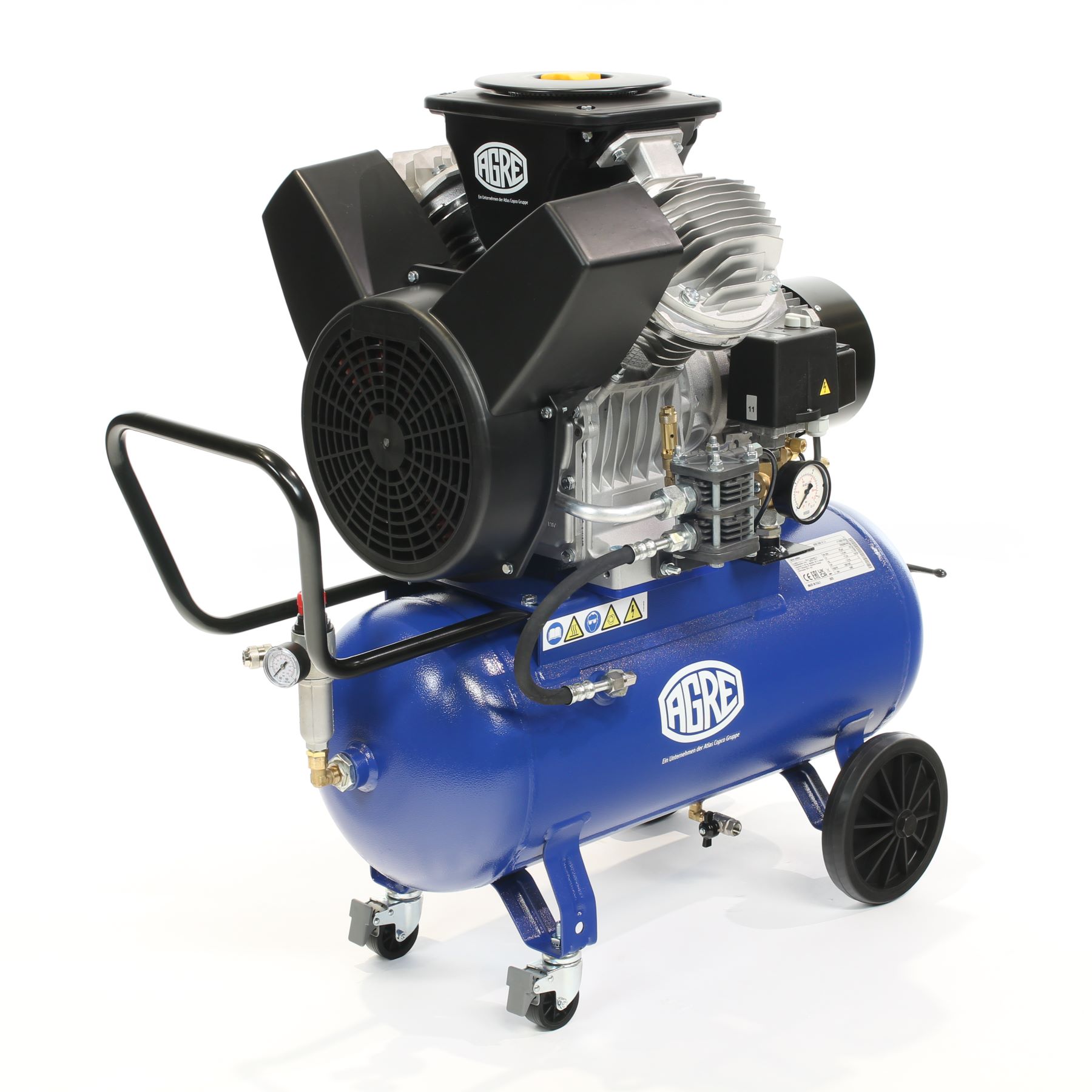 AGRE Industrie-Kolbenkompressor Typ BOSS 5000 W 2.0 fahrbar, 4116002196