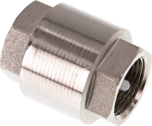Rückschlagventil (leicht), G 3/4", PN 12, Messing vernickelt