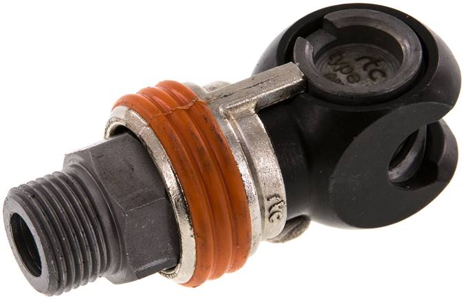 Schwenk-Sicherheits-Schnellkupplung (NW7,2) G 3/8"(AG)