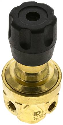 Druckregler, Messing, G 1/4", 1 - 15bar (nicht rücksteuerbar)