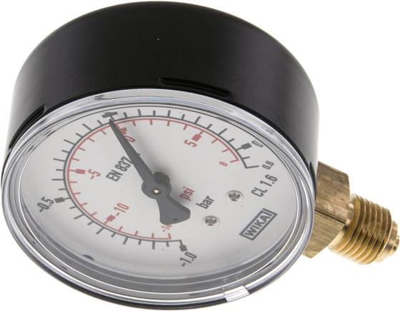 Vakuummmeter, 63mm, senkrecht, -1 bis 0,6