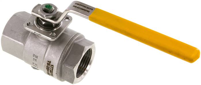 Edelstahl-Kugelhahn, DVGW, Rp 1", -0,9 bis 100bar