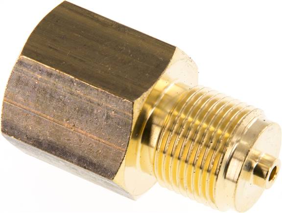 Manom.-Reduzierung M 20x1,5(AG)-G 1/2"(IG). Messing, 46mm